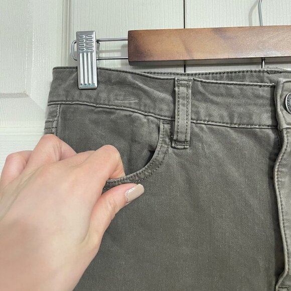 American Eagle Women's Green Super Hi-Rise Jegging Stretch Skinny Jeans Size 4 - Picture 7 of 12